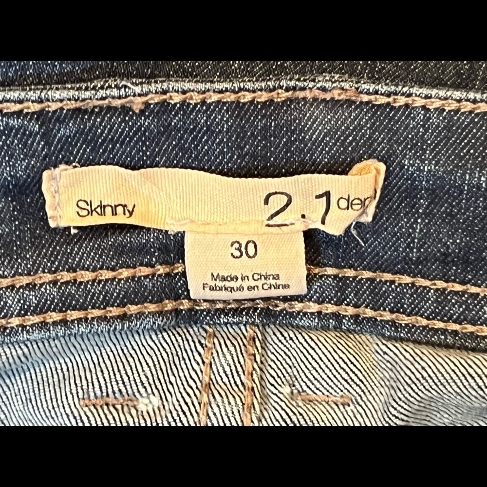 2.1.DENIM WOMENS everyday wear  skinny blue jeans/ size 30 - Picture 6 of 6